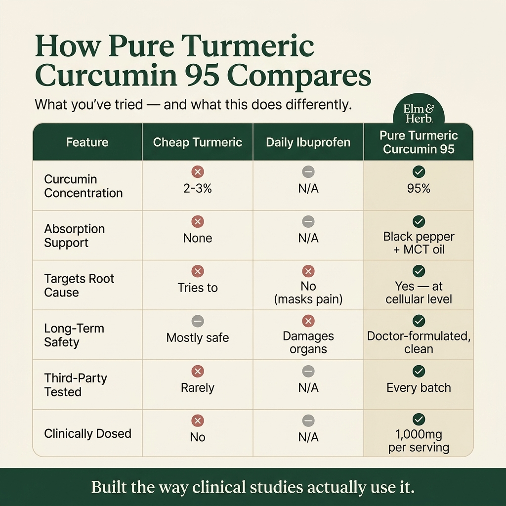 Pure Turmeric Curcumin 95 (1,000mg)